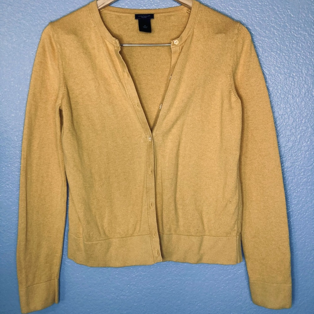 Ann Taylor cardigan with jewel buttons